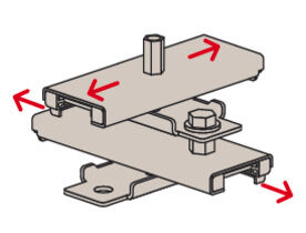fischer Axial Slider medium FASM2 M10/12 electro zinc-plated zp